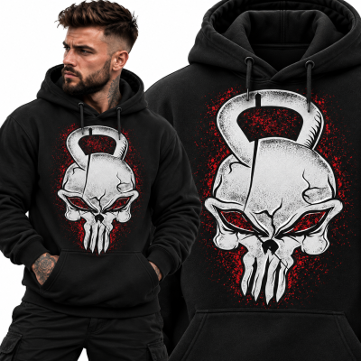 BLUZA Z KAPTUREM  NA SIŁOWNIĘ WORK HARD 2